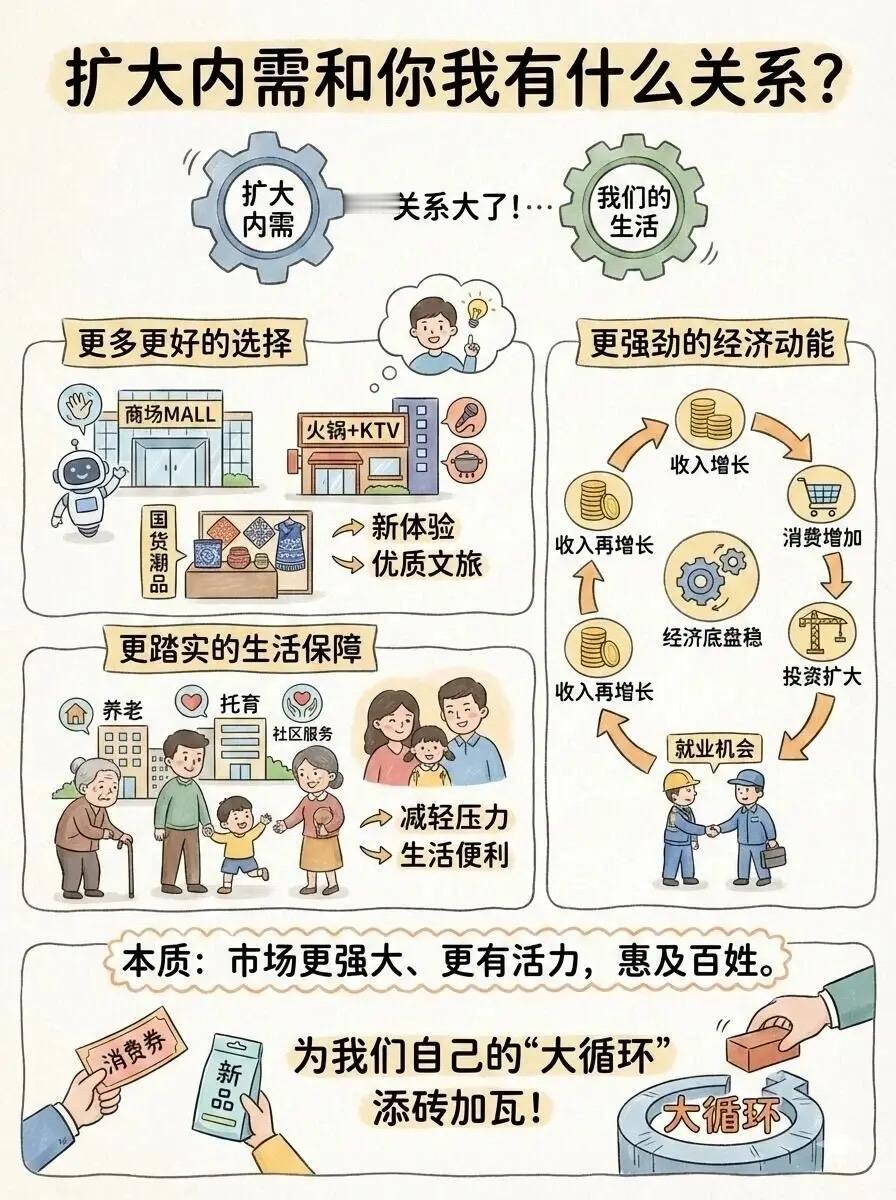 扩内需如何才能更有效？看懂普通人不敢花钱的真相，答案其实很简单

当下扩内需、促