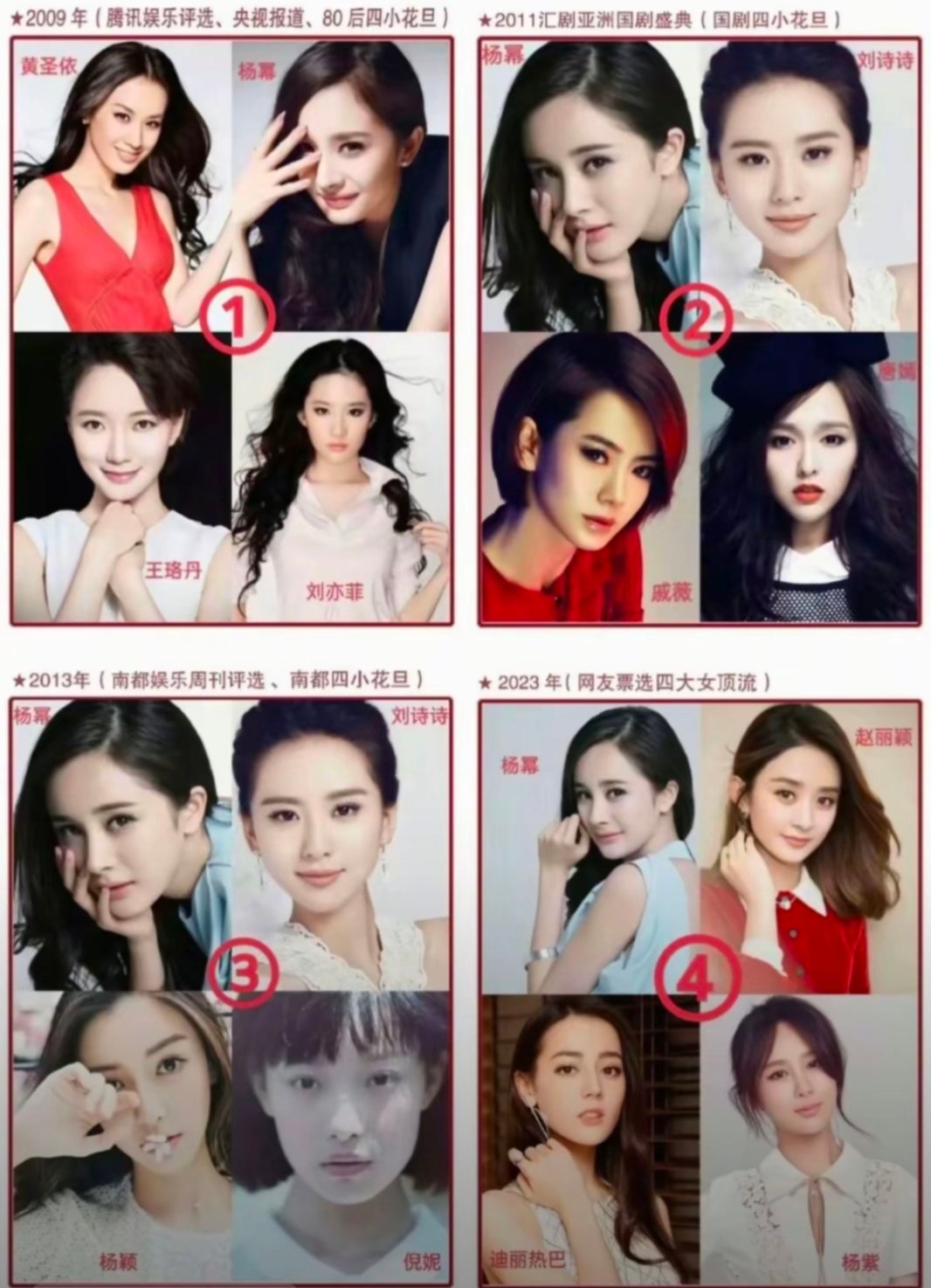 事实上只有红的人才能在杨幂身边 
