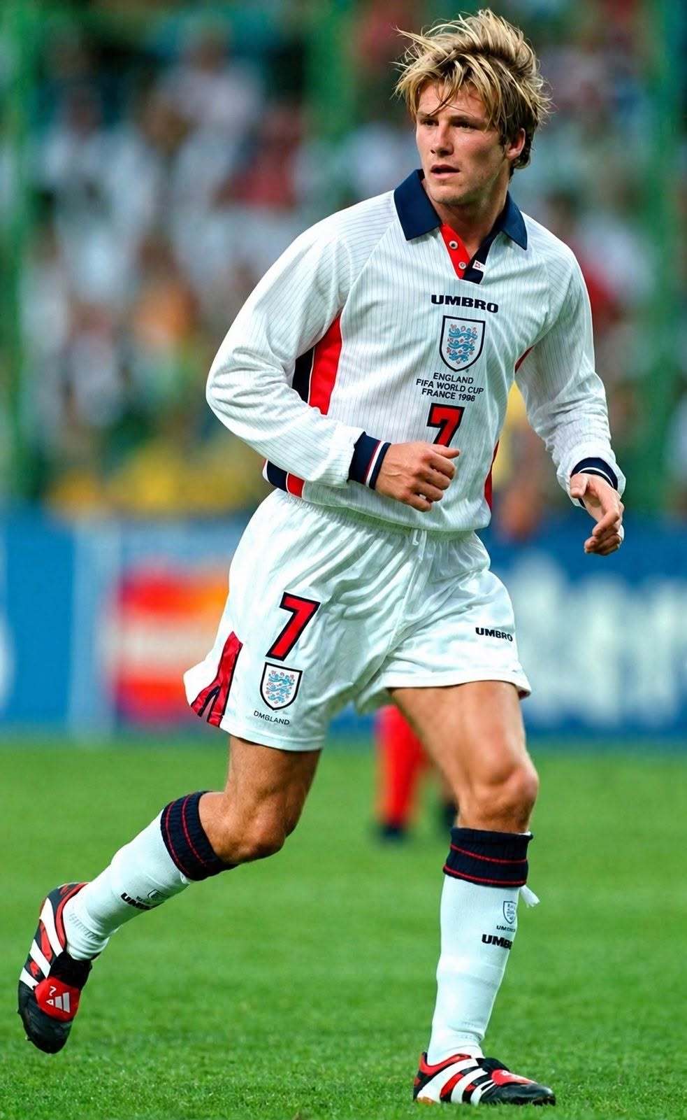 【老照片】 世界杯 David Beckham, France '98.🏴󠁧