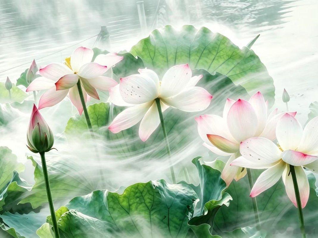 用眼睛寻找美丽 雾里看花：云里雾里看荷花，如入仙境，仙气飘飘，似仙子……江南天天