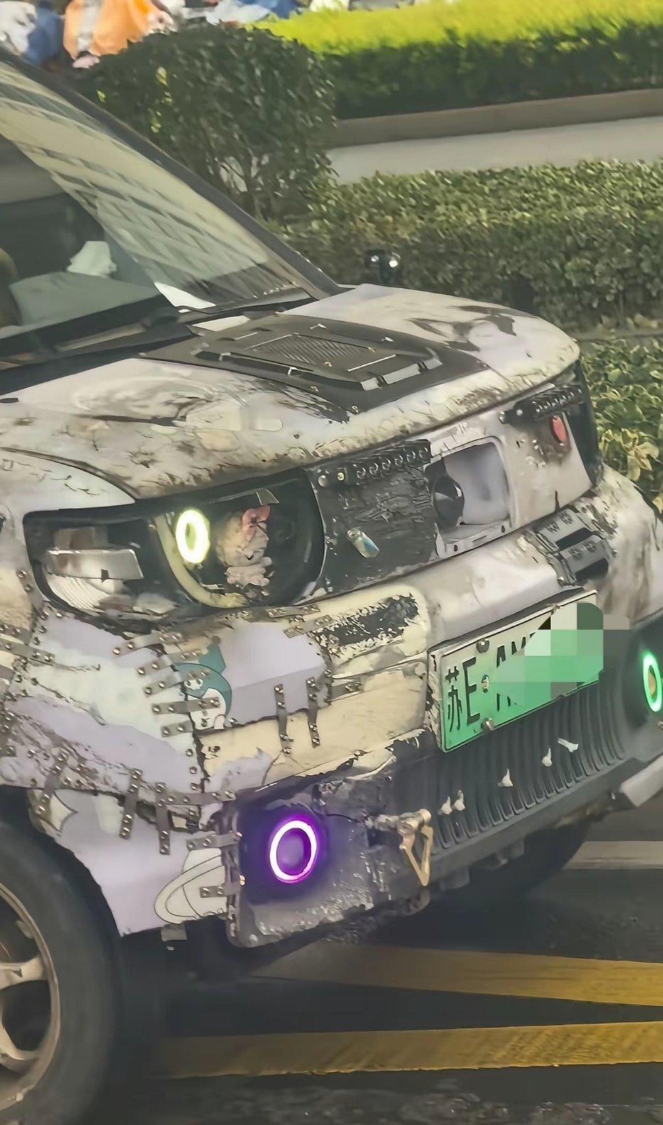 这辆新能源汽车遭遇了什么？ 