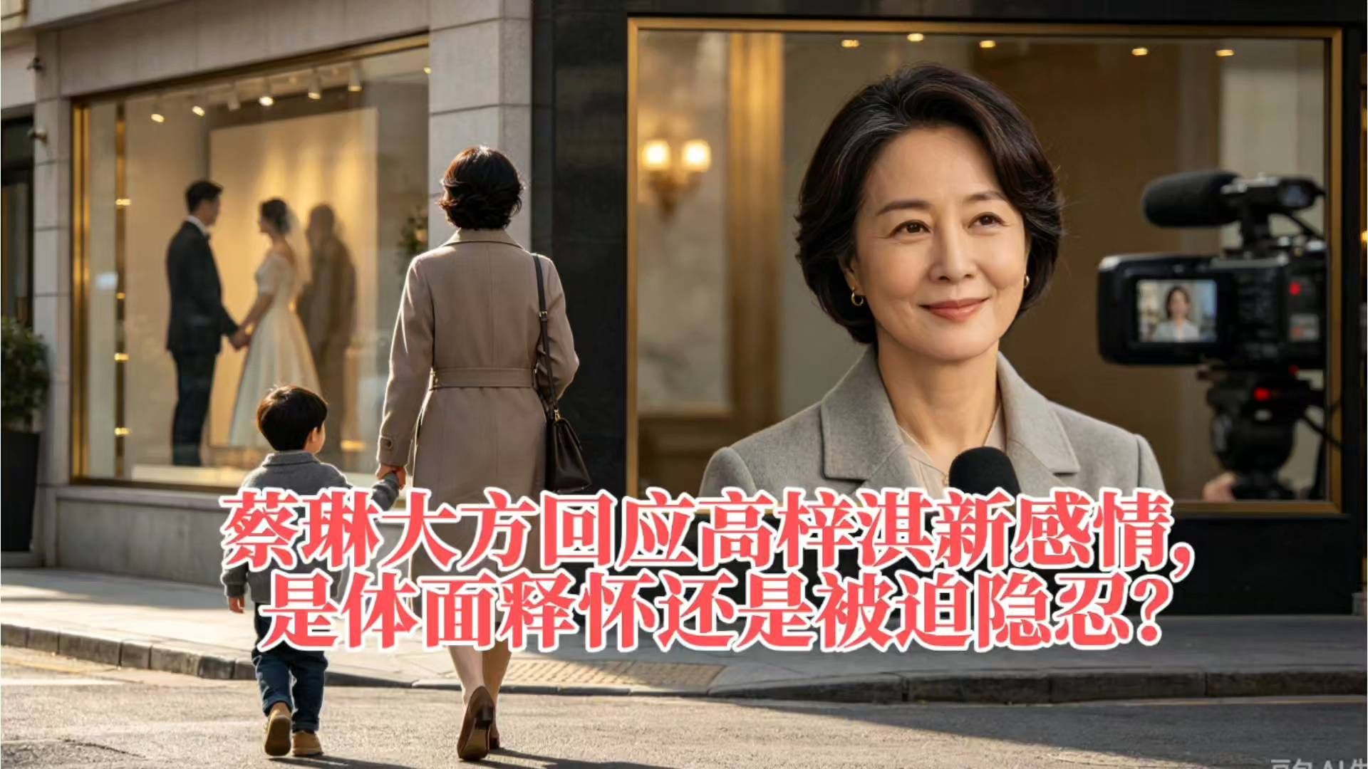 蔡琳大方回应高梓淇新感情，是体面释怀还是被迫隐忍？
