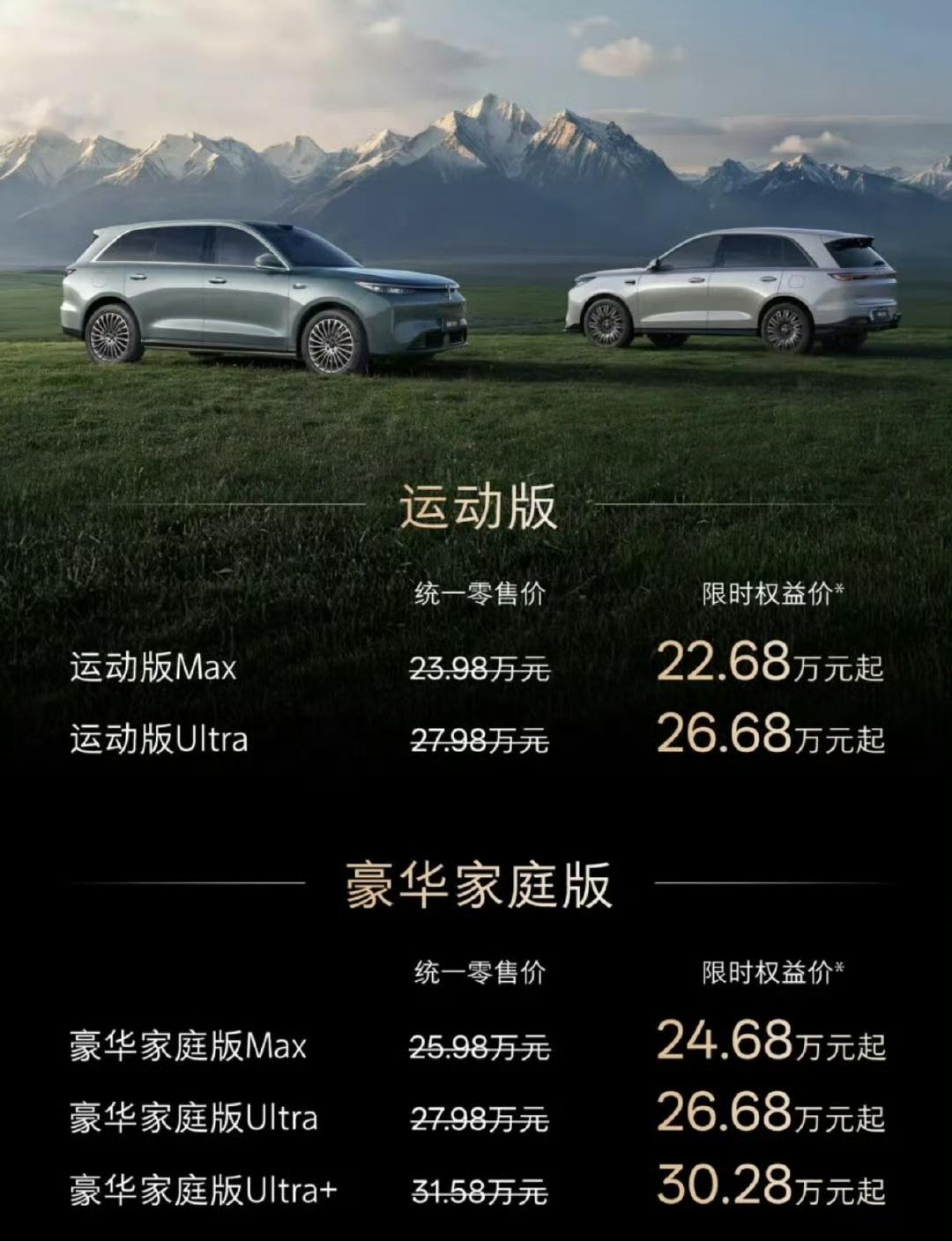 昨晚上市的V8X 性价比拉满，限时权益价22.68 -30.28 万，定价下探力