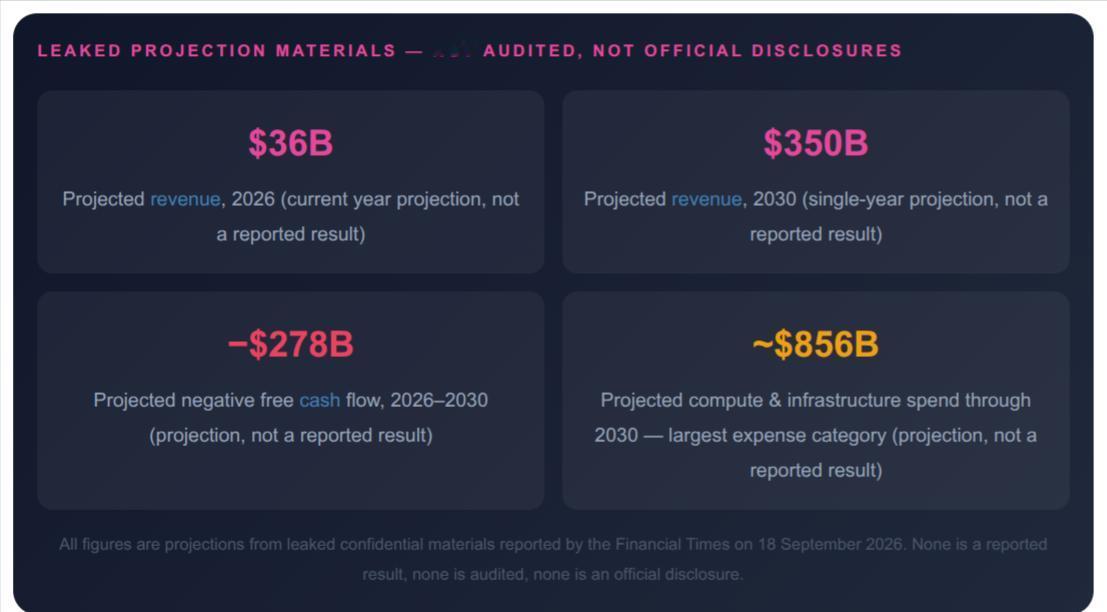 OpenAI自己算的一笔账流了出来：从今年到2030年，公司还要净烧掉约2780