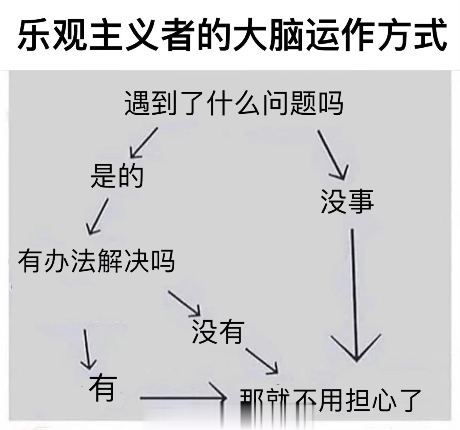 乐观主义者的大脑运作方式#meme##me_irl# ​​​