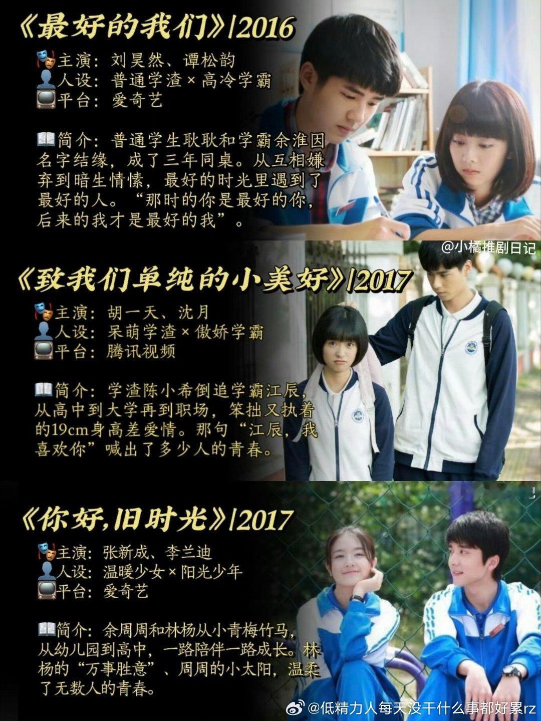 旧时光扑街糊剧就硬靠同作者系列ip和同年播捆两校园火剧