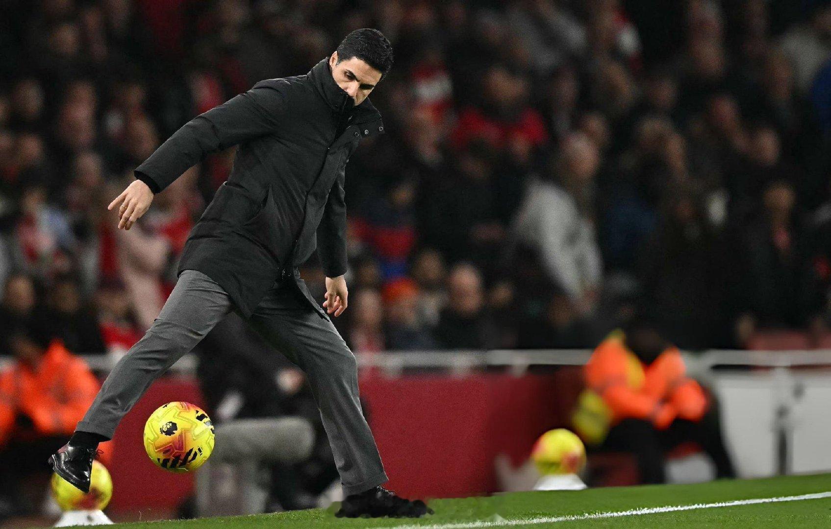 阿尔特塔谈上半场零射正：“因为我们没能找到正确位置的队友。在无人盯防的情况下，我