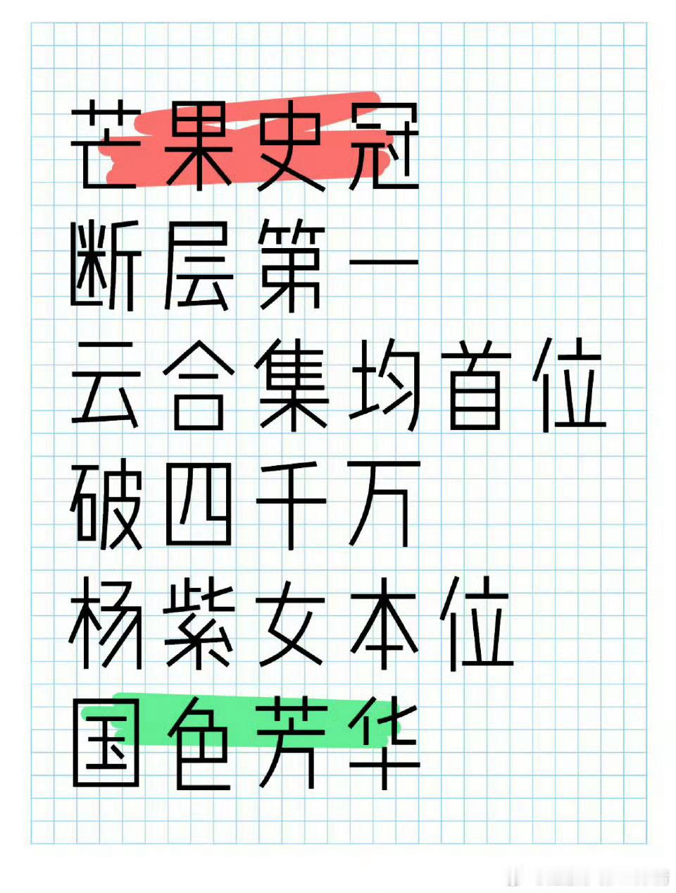 恭喜国色芳华集均破4000w+当之无愧芒果史冠厉害了我的杨紫何惟芳！  杨紫[超