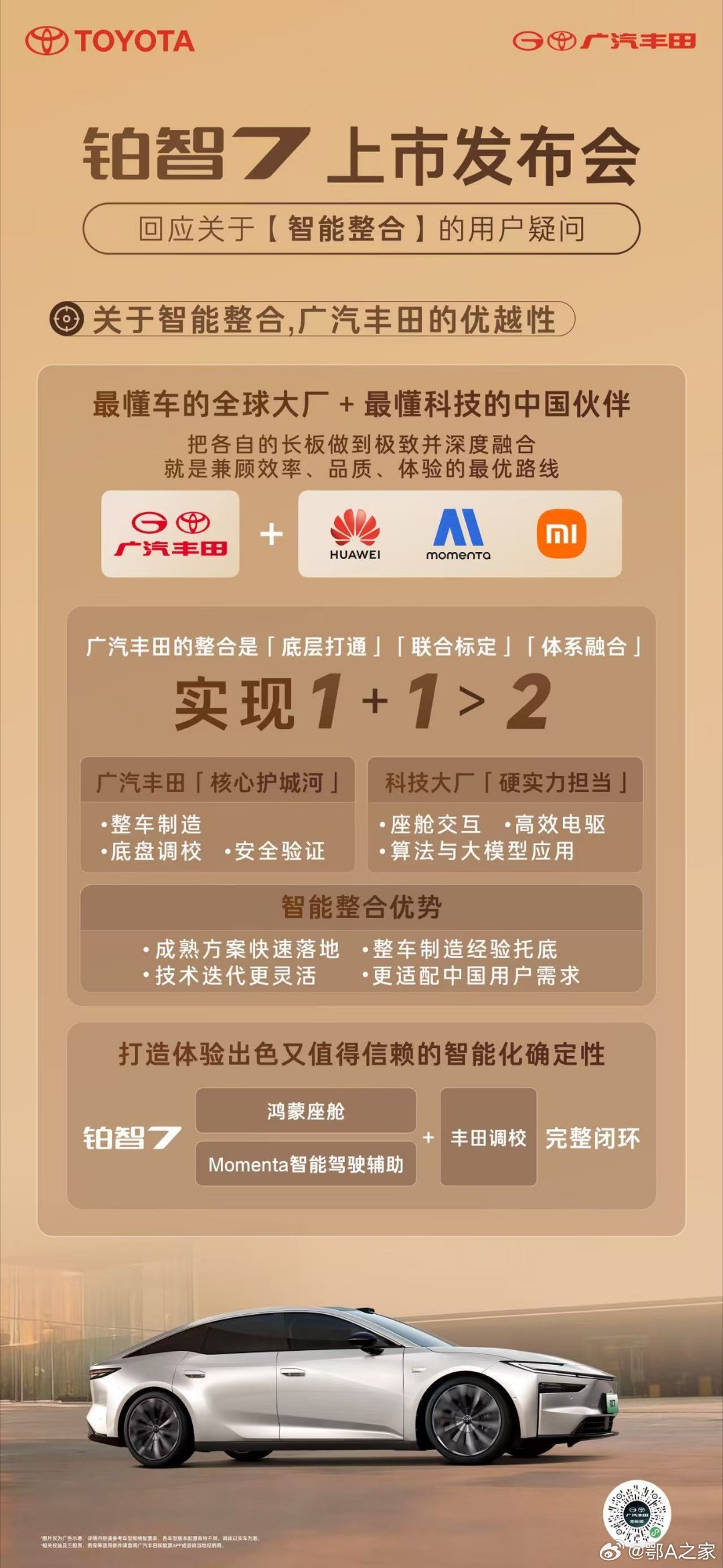 关于铂智7的所有消费者疑问，广汽丰田副总经理彭宝林作如下回答：铂智7在电池选型上