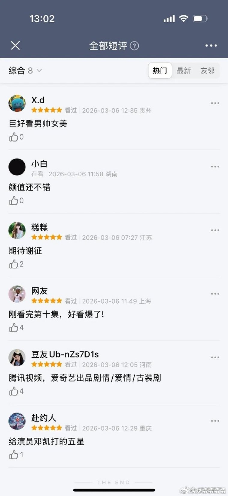 逐玉 智能倍速看剧还没开播呢，豆瓣已评了，已看完十集了？买水军也不能这么着急吧 