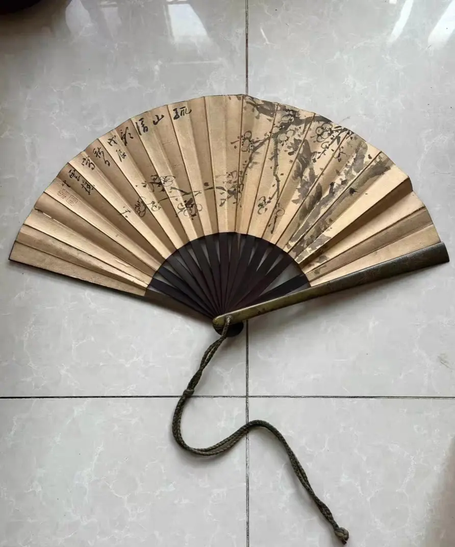 清代铜扇。已出 赏
