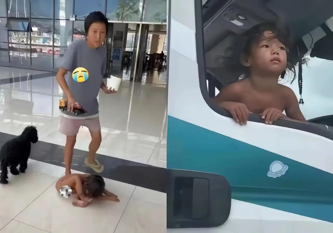 野人小孩看长相挺正常，看着还有几分帅气。
他妈妈反而看着不太正常，眼神闪躲。
有