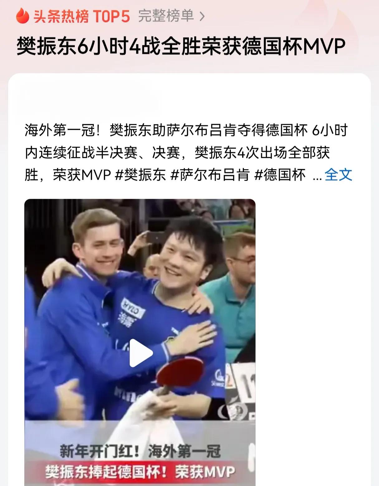 小胖好样的！6小时4战全胜！新年开门红，荣获德国杯MVP！

是金子到哪里都发光