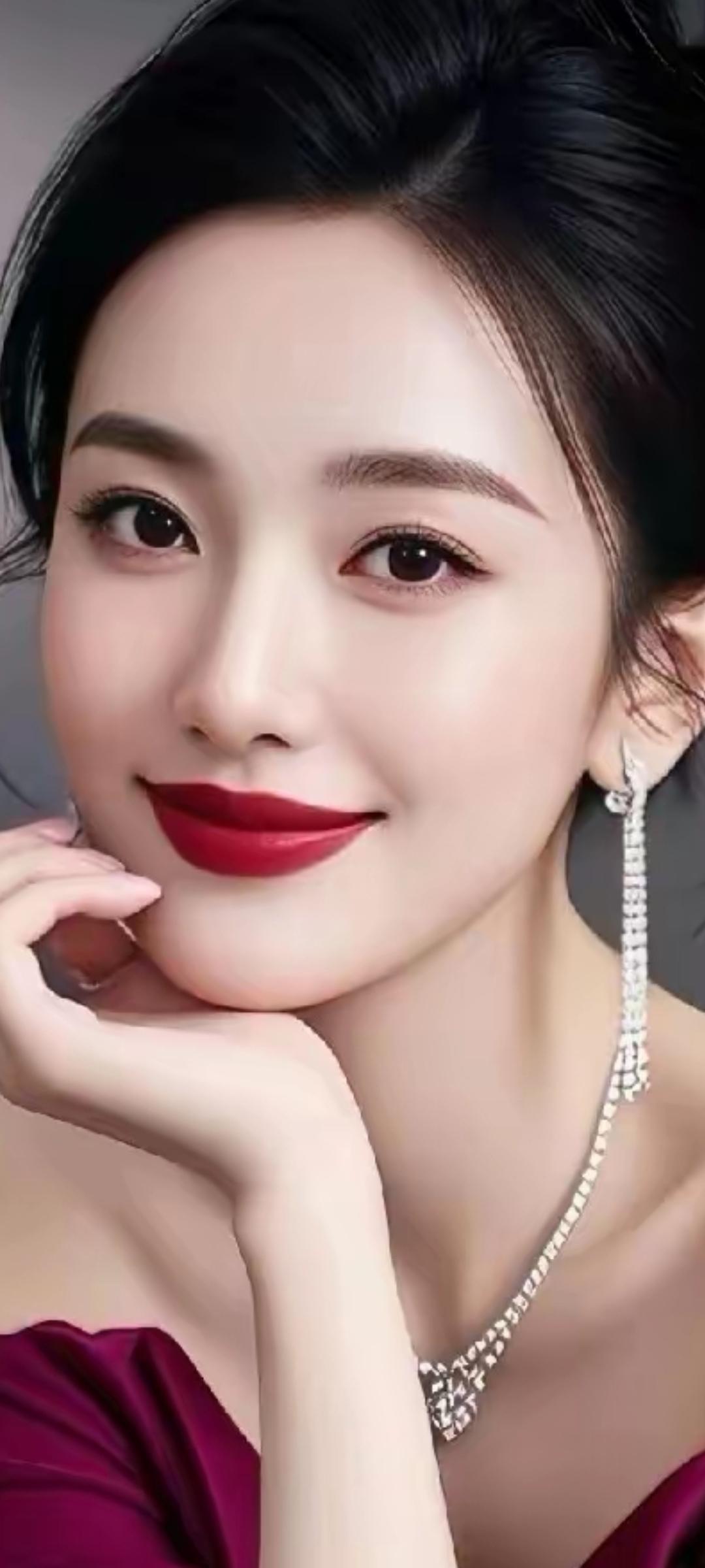 优雅红唇，闪耀珠宝，尽显迷人魅力！💄✨