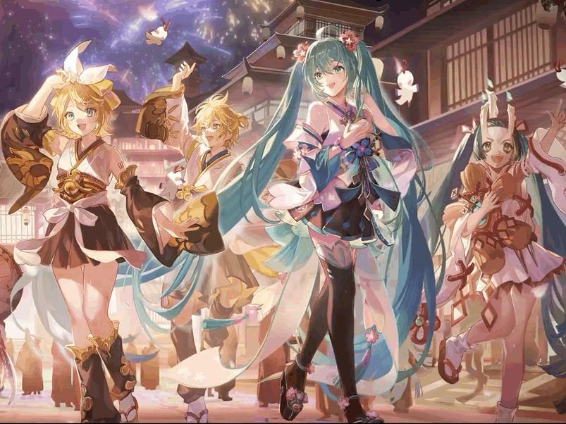 #阴阳师初音未来联动#宝宝们的新图！我截截截[爱慕] ​​​