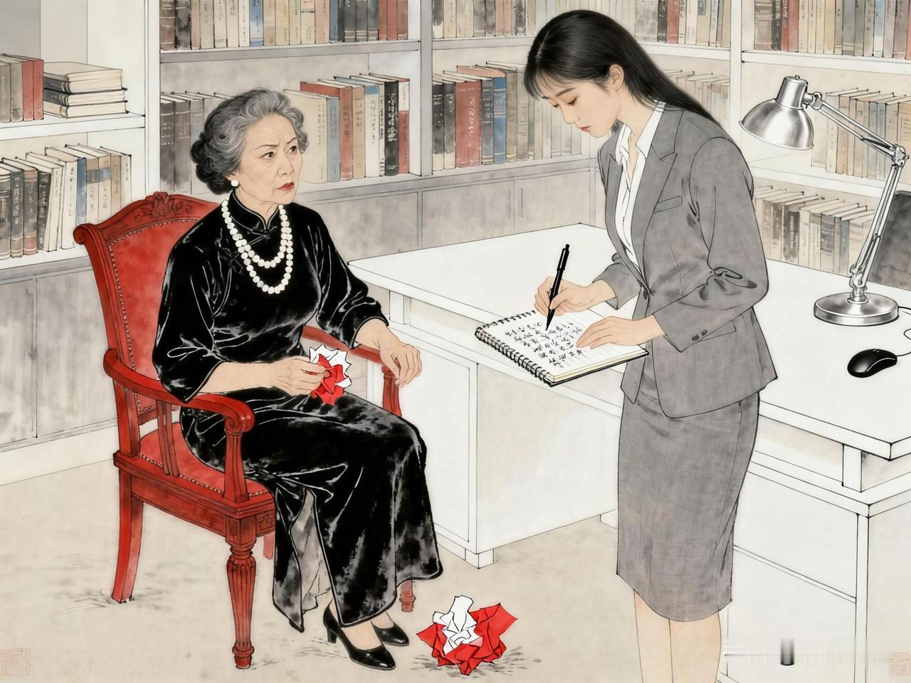 昨晚加班到快十点才到家，一开门就看见我婆婆坐在沙发上，手里还拿着我的工资条翻来翻