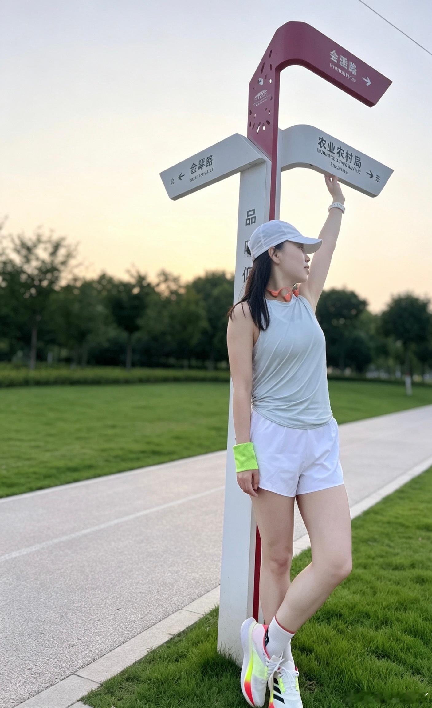 跑步Morning run🏃♀️没风的早晨即刻开跑跑步打卡运动就是坚持