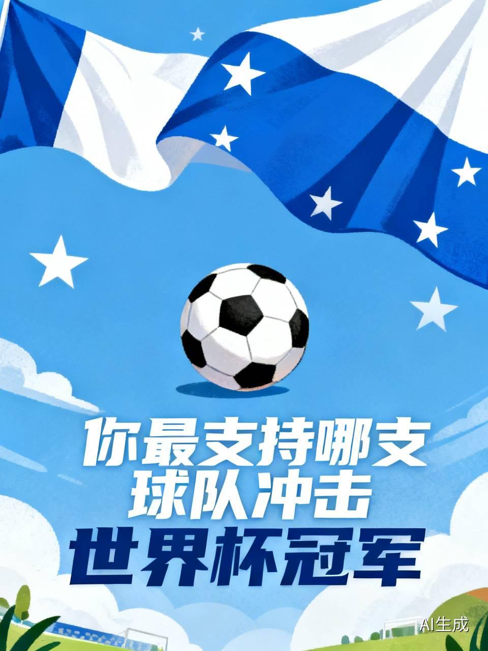 要说我最支持哪支球队冲击世界杯冠军，那必须是阿根廷队。梅西作为球队核心，他的球技