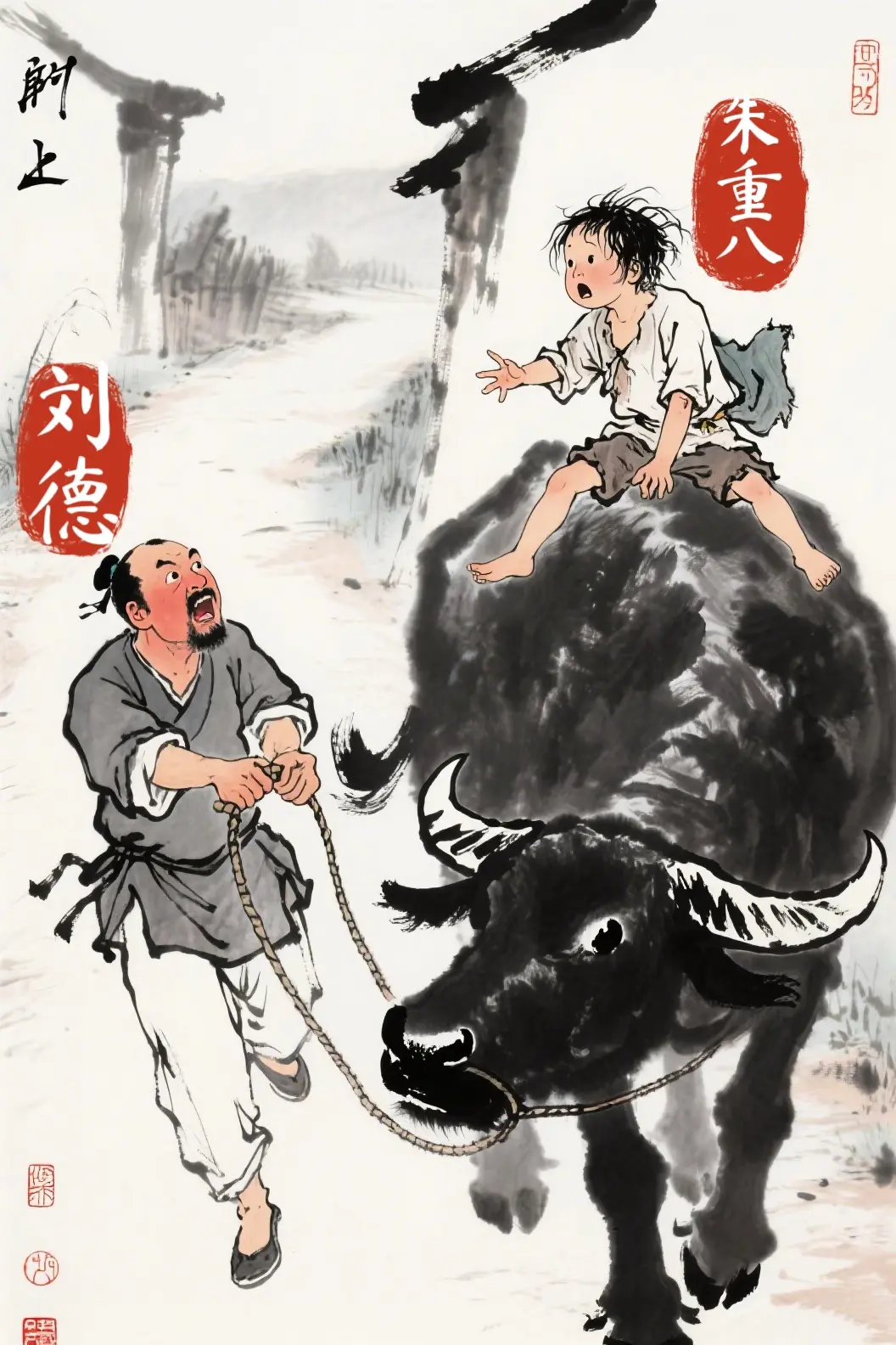 当初的“偷牛贼”以德报怨。