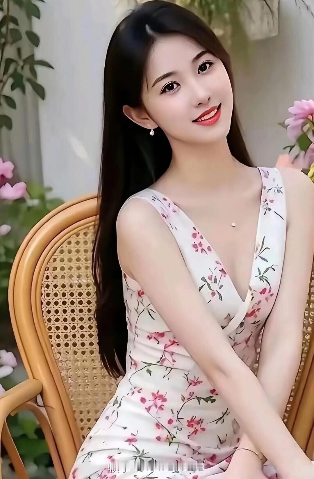 夏日清新穿搭，花裙飘飘，甜美笑容🌸💖