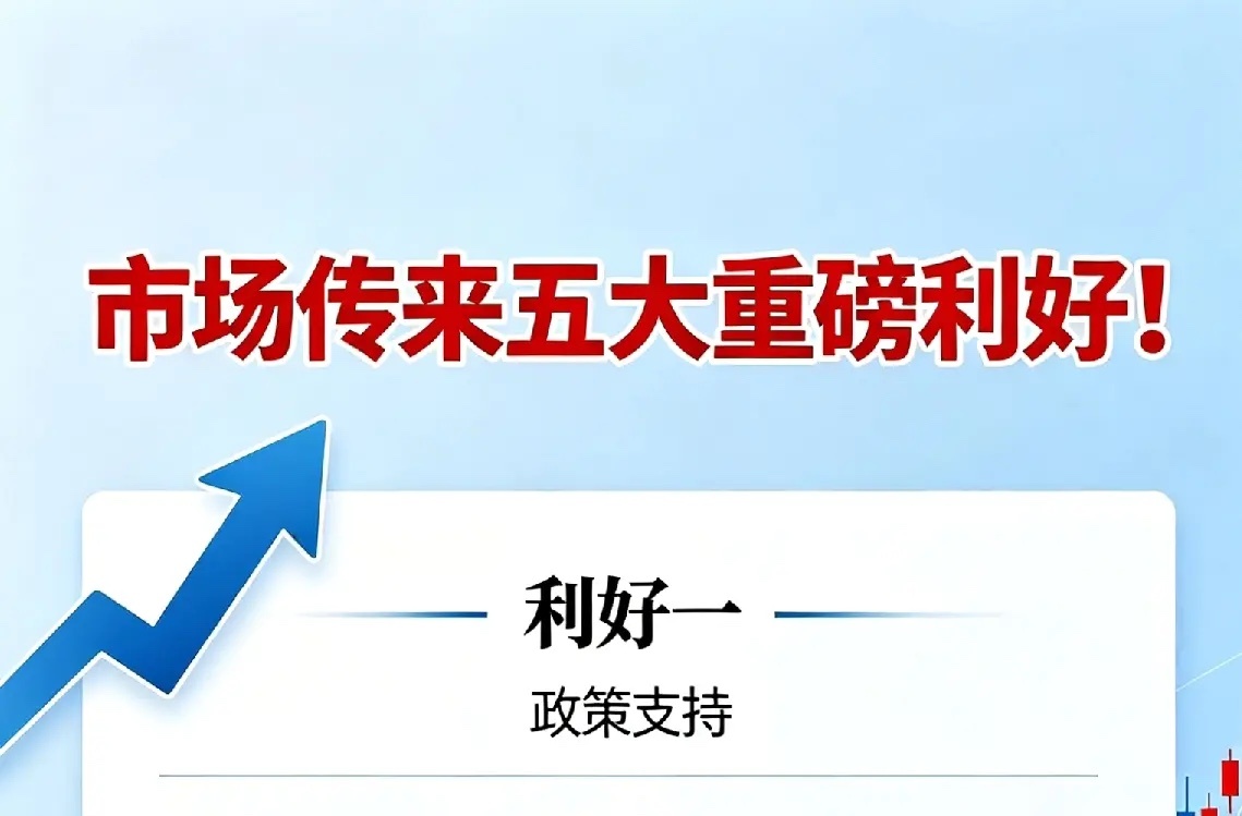 市场传来五大重磅利好！一、4月金融数据出炉 M2同比维持8.6%增长消息定性：市