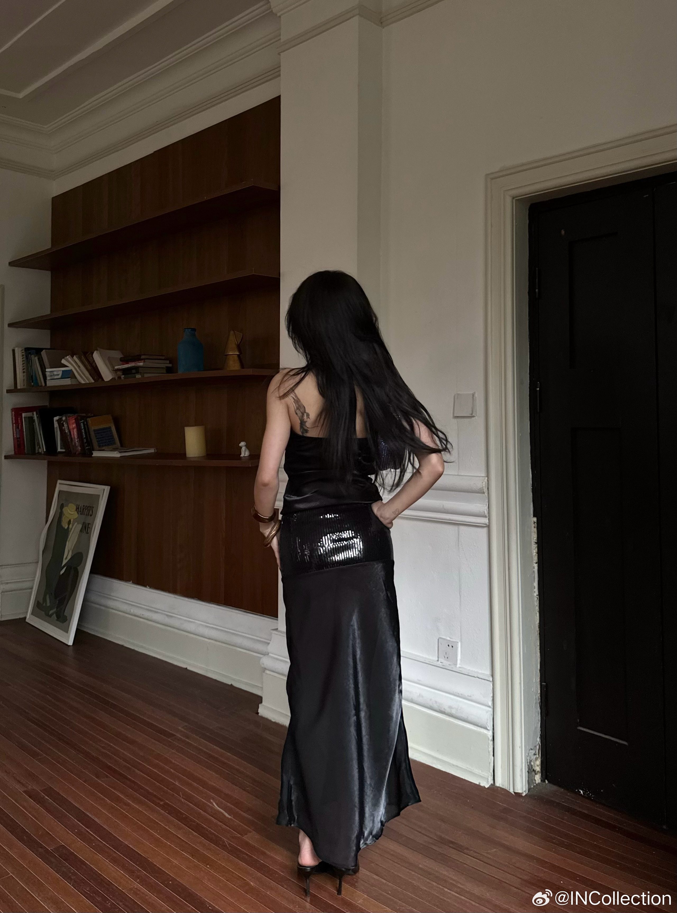 暗夜水波裙预售已⬆️这个亮片定制比较慢一直没上就是等着亮片哈哈