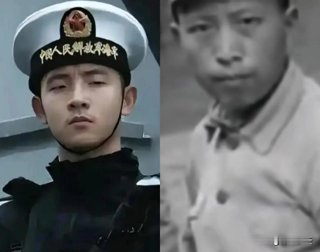 一位是被日军俘虏后押赴刑场的抗战英烈，面对日本兵的枪口时，毫无惧色，眼中甚至充满