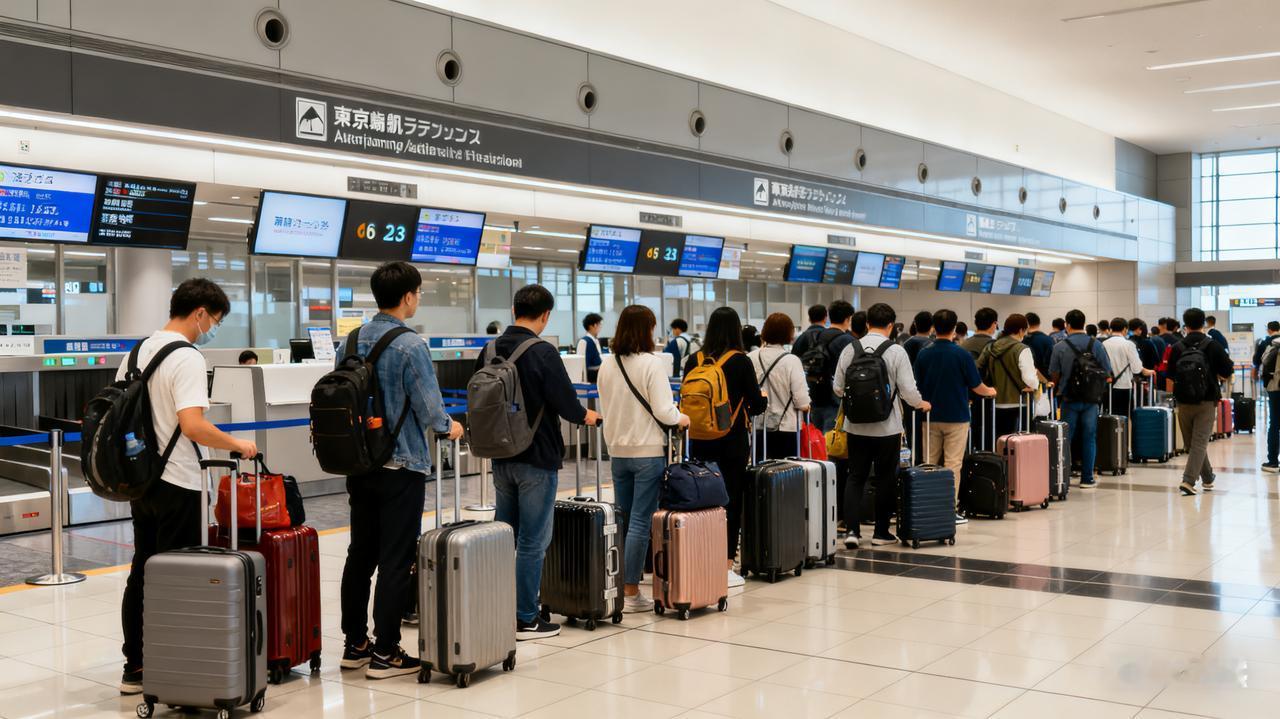 中日直飞航班满座 中国游客扎堆日本机场返程
 
近日，日本东京成田、大阪关西等核