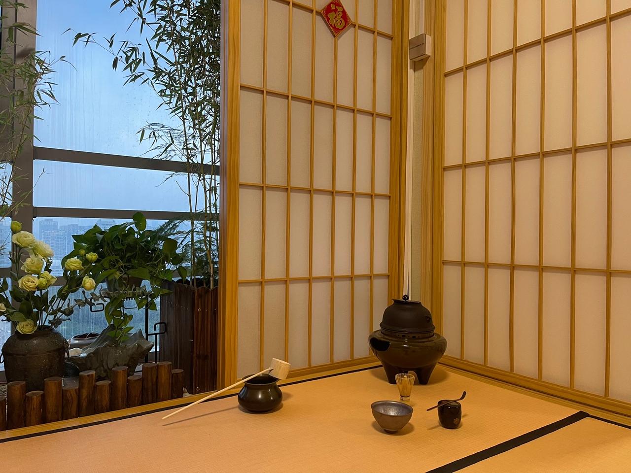 在深圳南山点一碗抹茶。正念 义工 茶道 点茶