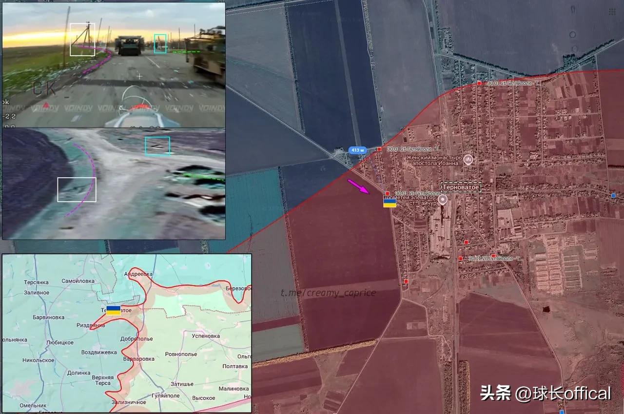 更新东扎波罗热方向乌军的地理定位，解释一下？
28.03.26 古利亚波列 - 