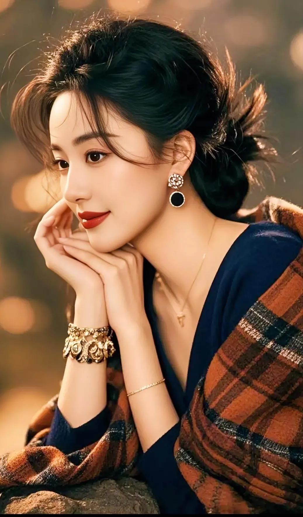 轻抚鬓发，笑靥如花。风华绝代俏美女 美人风采录 美人风雅动人