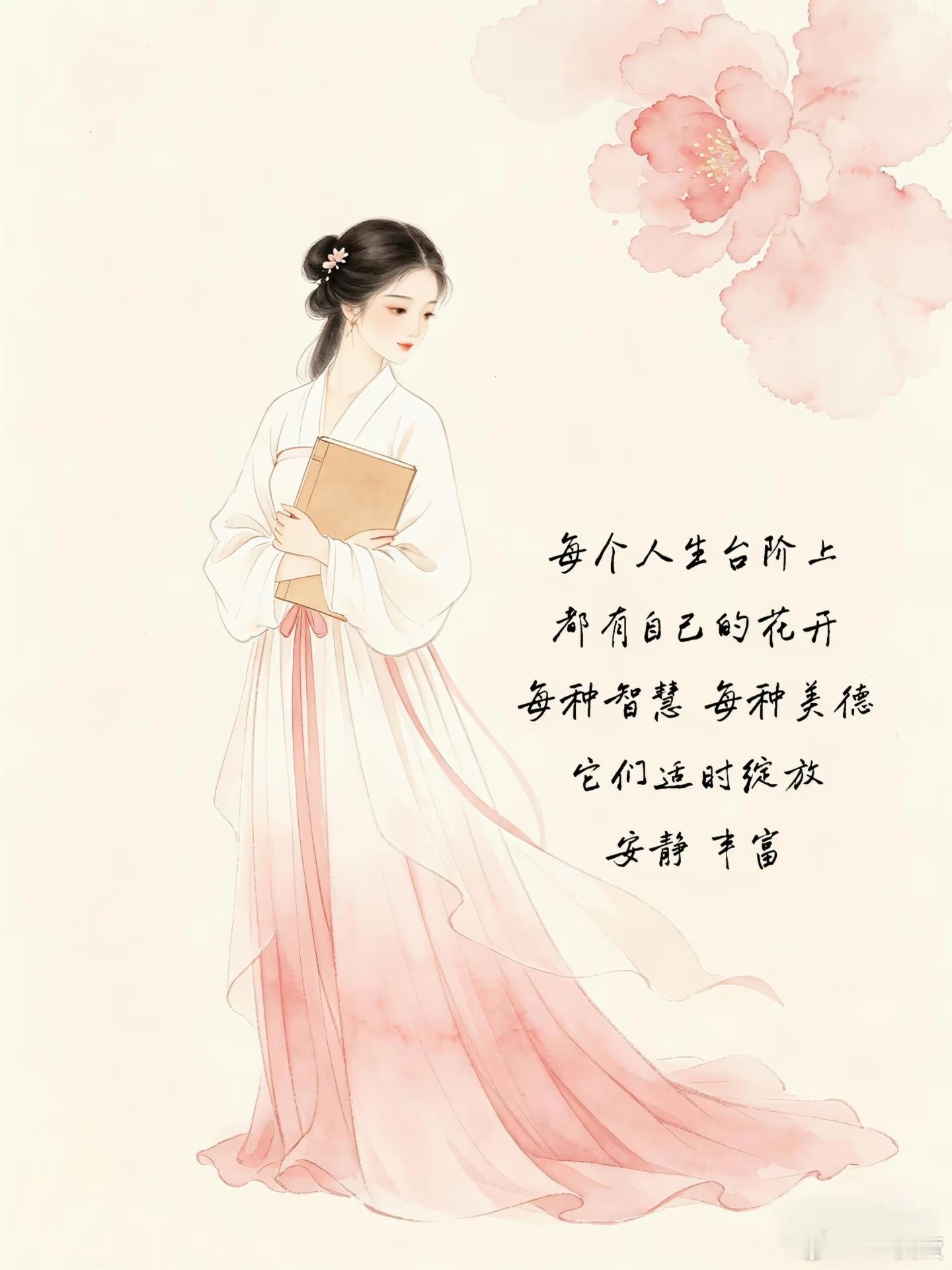 慢慢，是一个很好的词。想告诉自己:不是所有的美好都发生在春天，夏天有清荷，秋天有