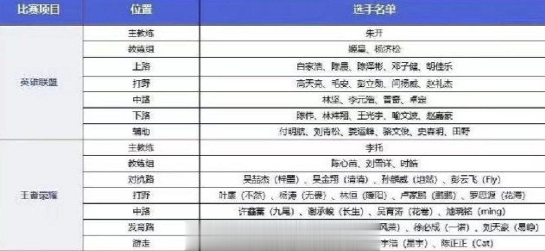 #KPL# 网上流传这么广的是集训名单还是真的亚运会名单？在名单中自由组合的话，