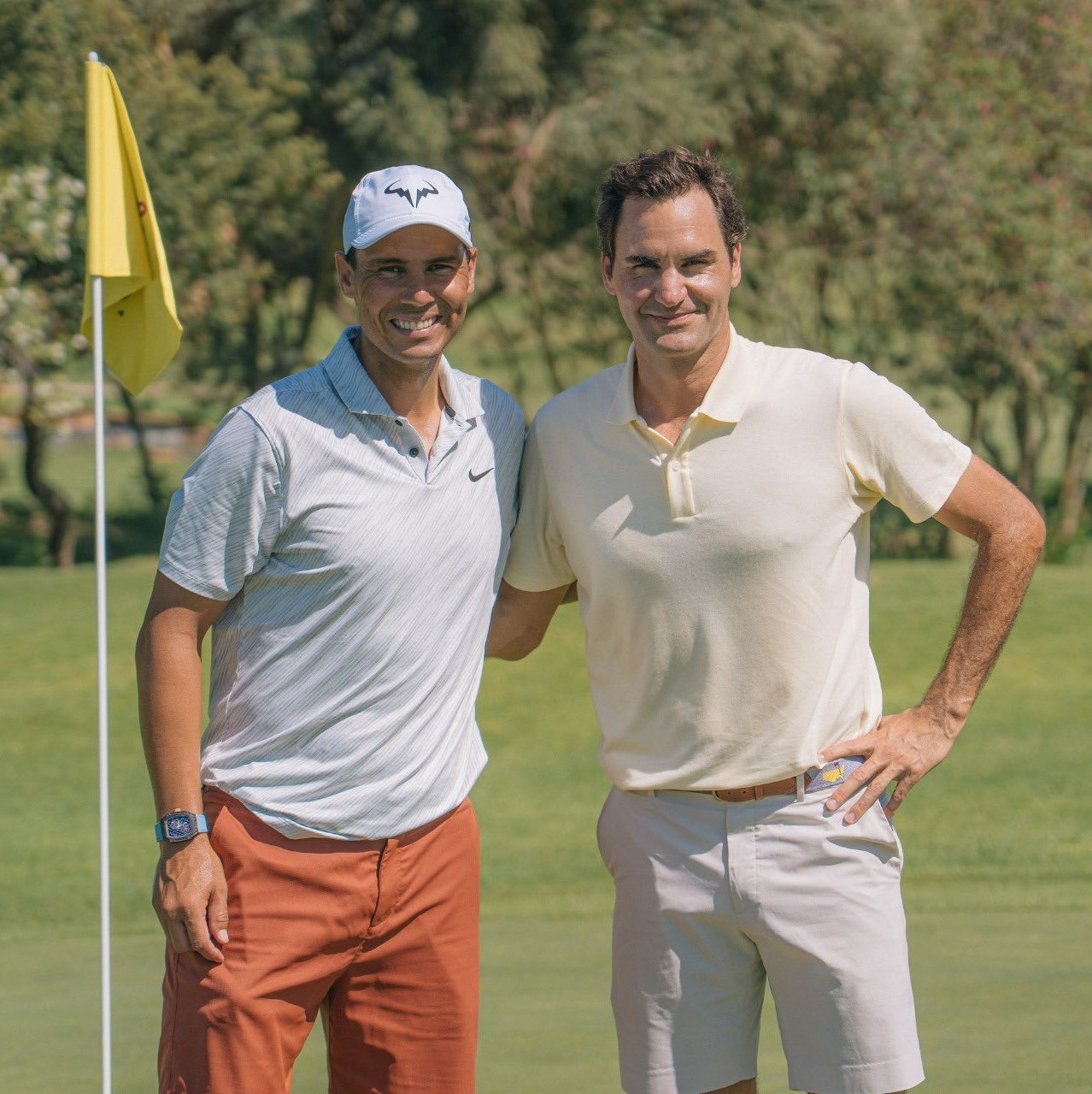 网坛风云 费德勒、纳达尔重聚，相约打高尔夫🏌️ ​​​