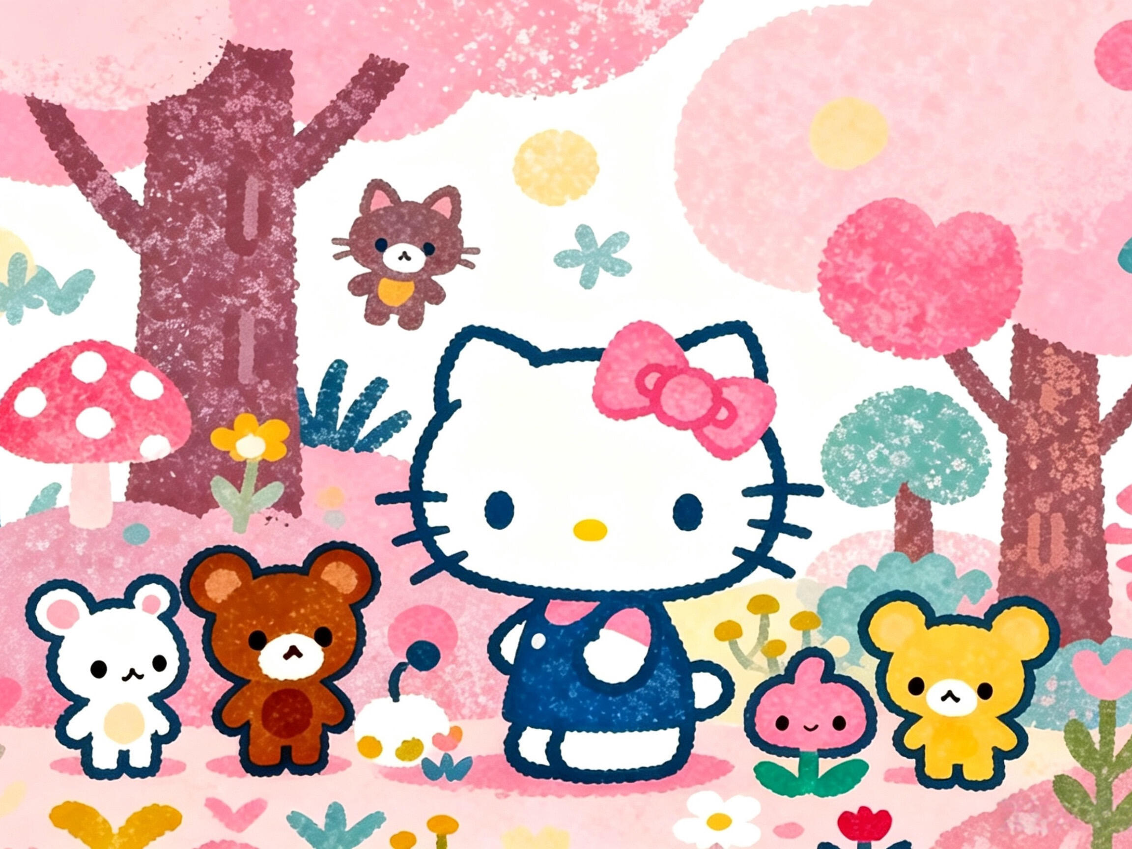 Hello Kitty iPad 平板 电脑 壁纸 ​​​