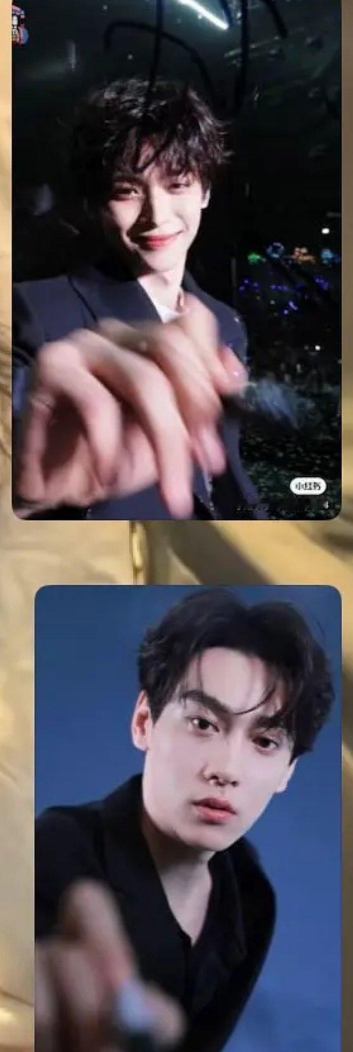 刚拿这图问我弟 他说上面的镜头签好看 下面的好油[笑cry] ​​​