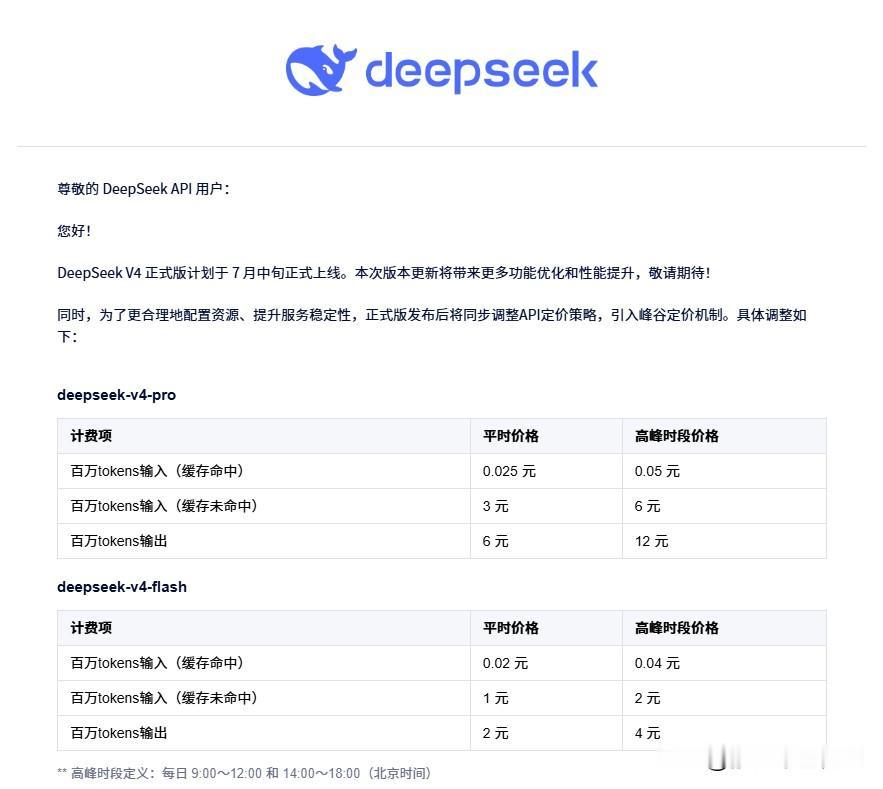 真良心商家！刚刷邮箱收到DeepSeek的官方调价通知直接惊了！所有用API跑模