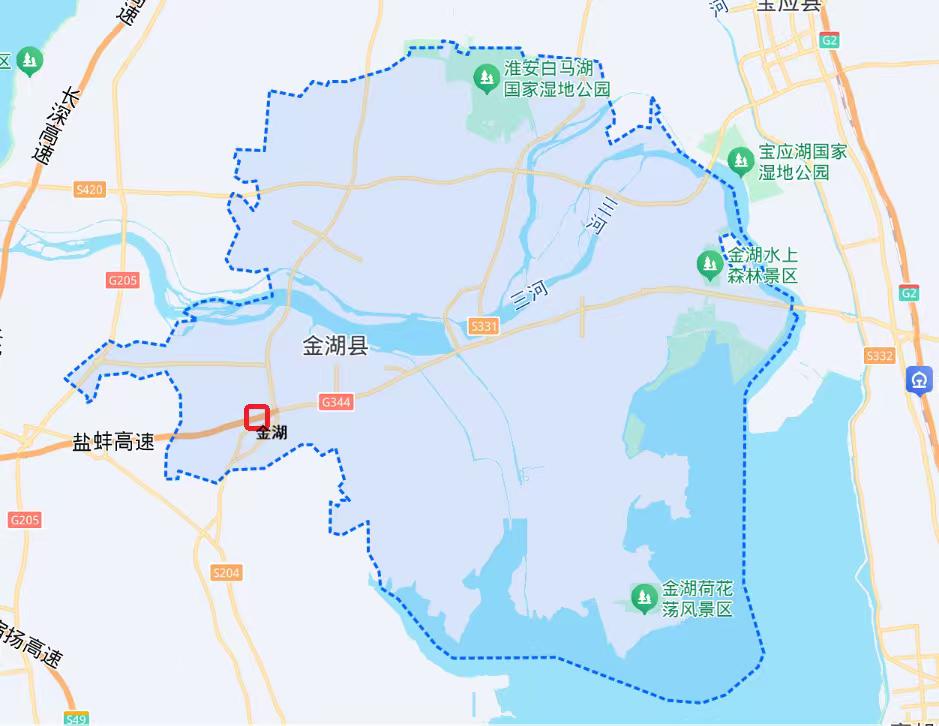 仅有一处高速出入口的县—江苏金湖县
       金湖是江苏为数不多仅拥有一座高