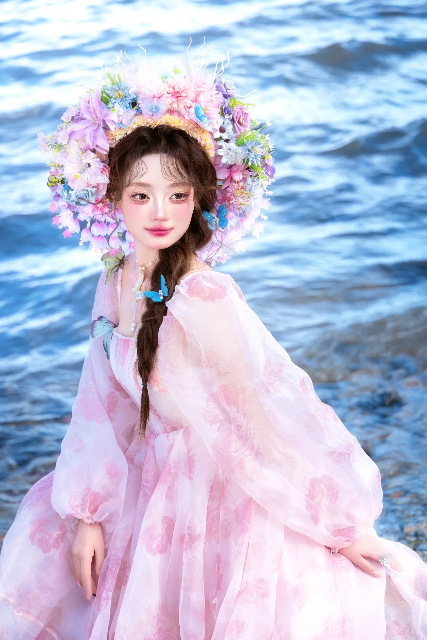 去有风的大理 做一回簪花少女 简直不要太美！