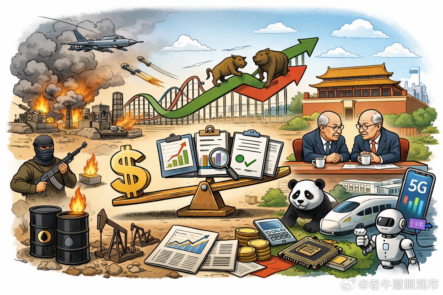 中东战火点燃下周开盘，数据与财报齐发：全球资金进入再定价周下周最大的变量，来自中