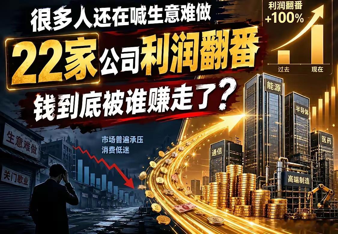 22家公司净利润翻番，最猛的直接翻了12倍：中报业绩预告潮，这三条赛道闷声发财2