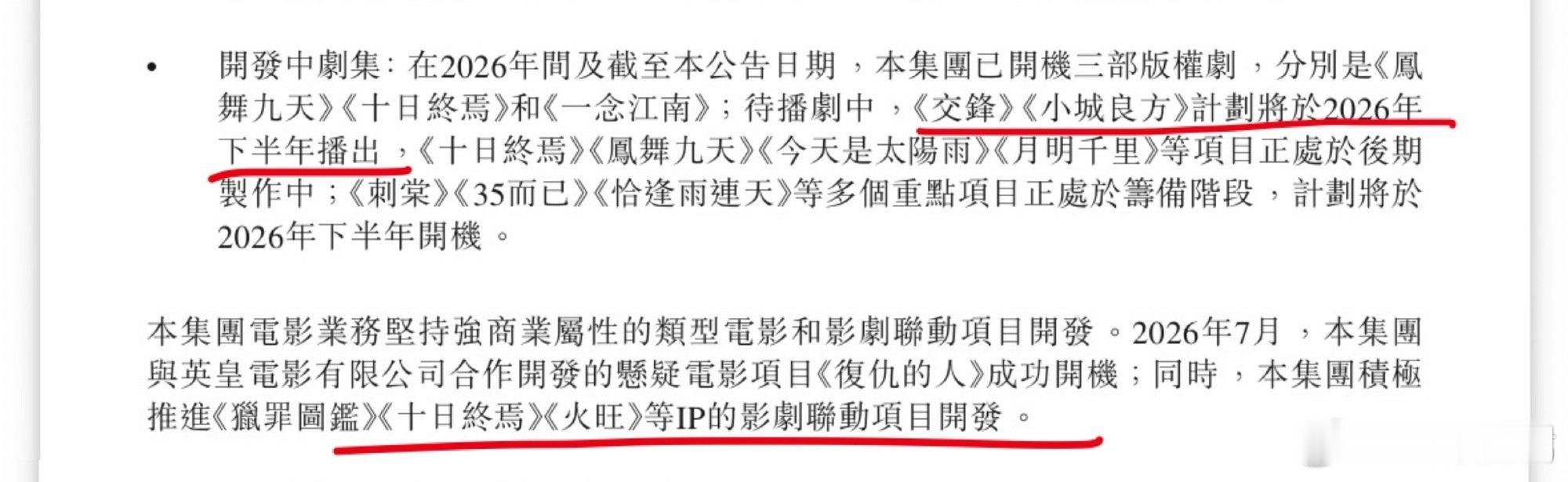 柠萌财报披露，交锋和小城良方今年会播 ​ ​​​