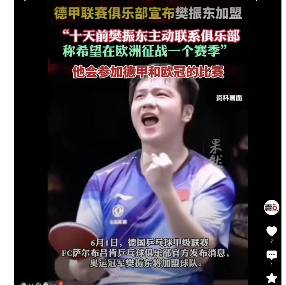 樊振东不留在国内打比赛，反而要跑到德国联赛打比赛，这个事情应该怎么看？估计很多人