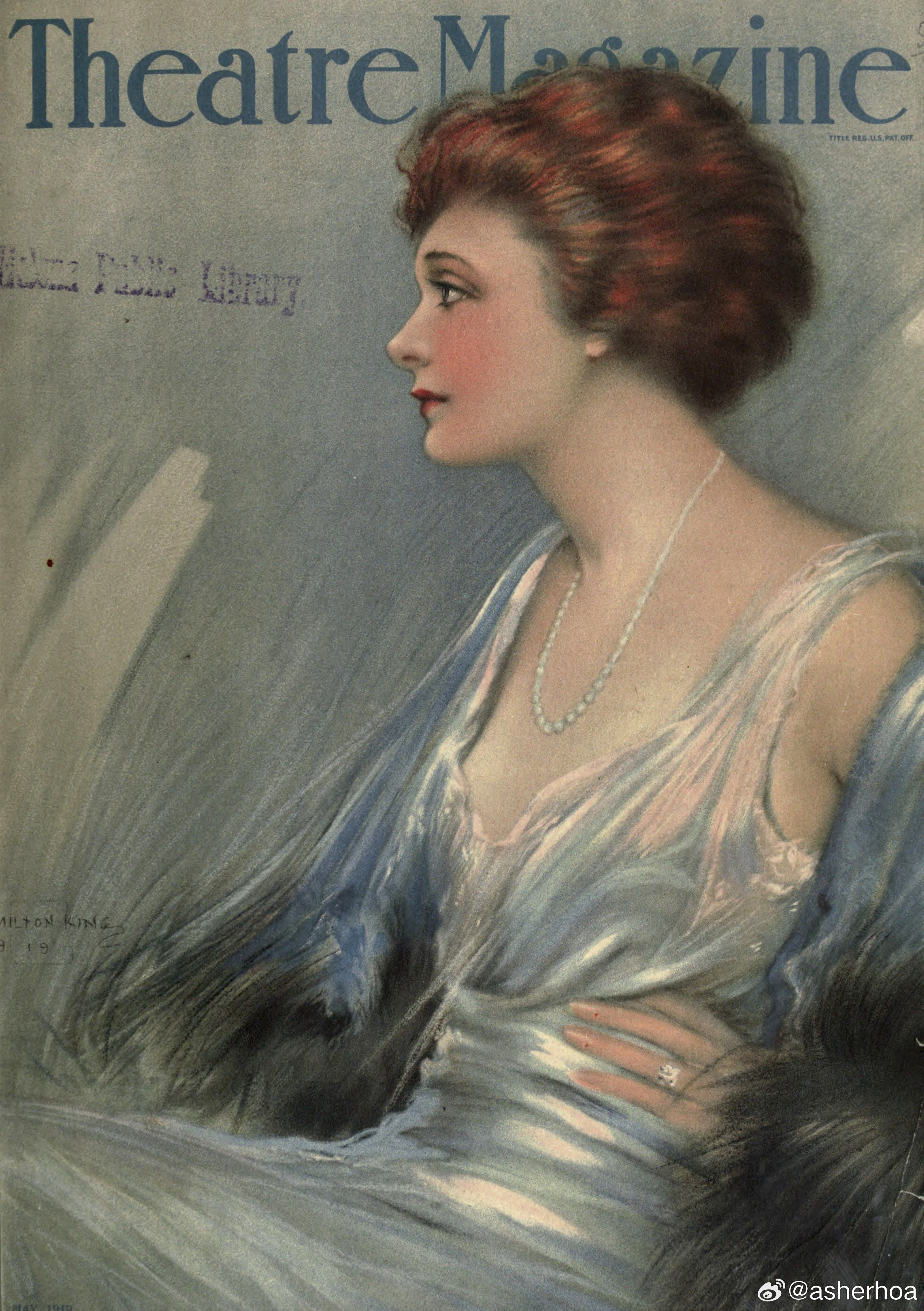 西洋历史文化鱼缸历史人物 美国画家Hamilton King (1871–195