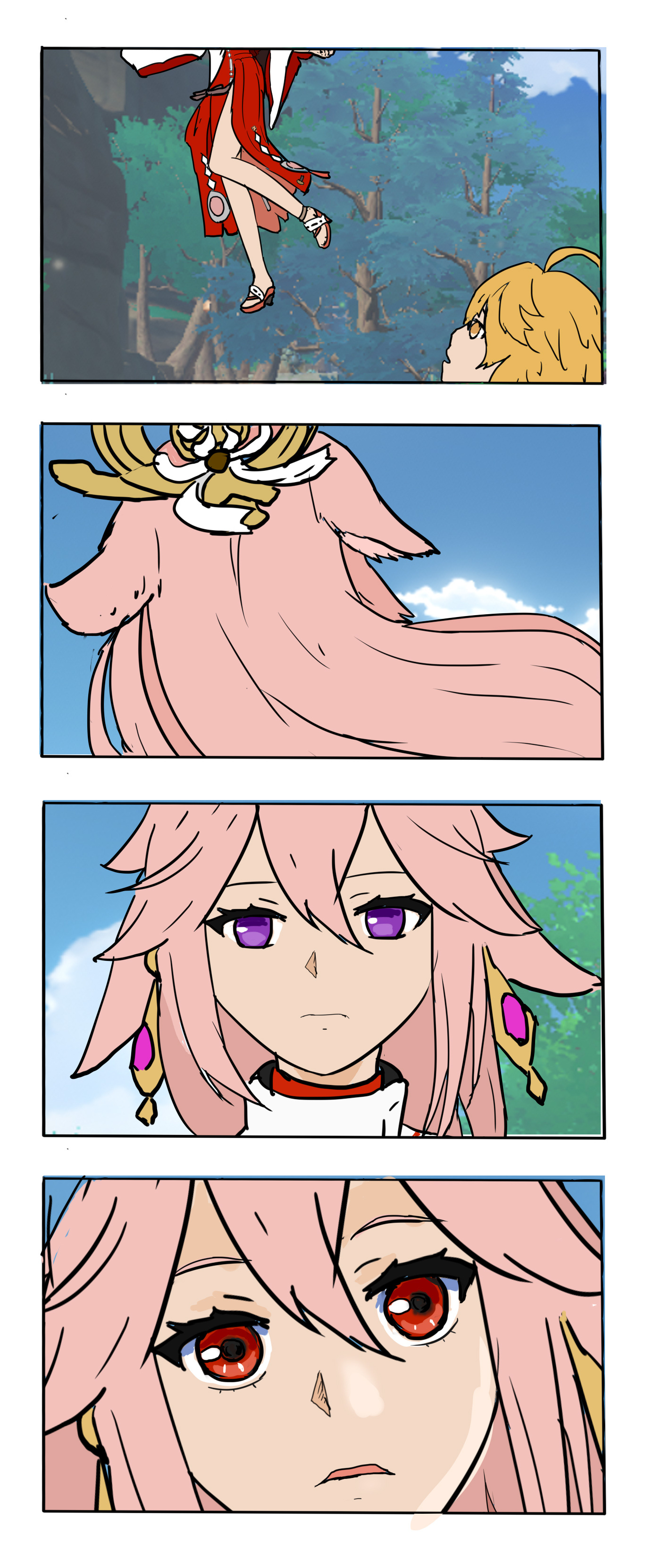 拜托了，宫司大人！作者：十元弦一郎（已授权）#原神4.7版本##游戏星玩家##原