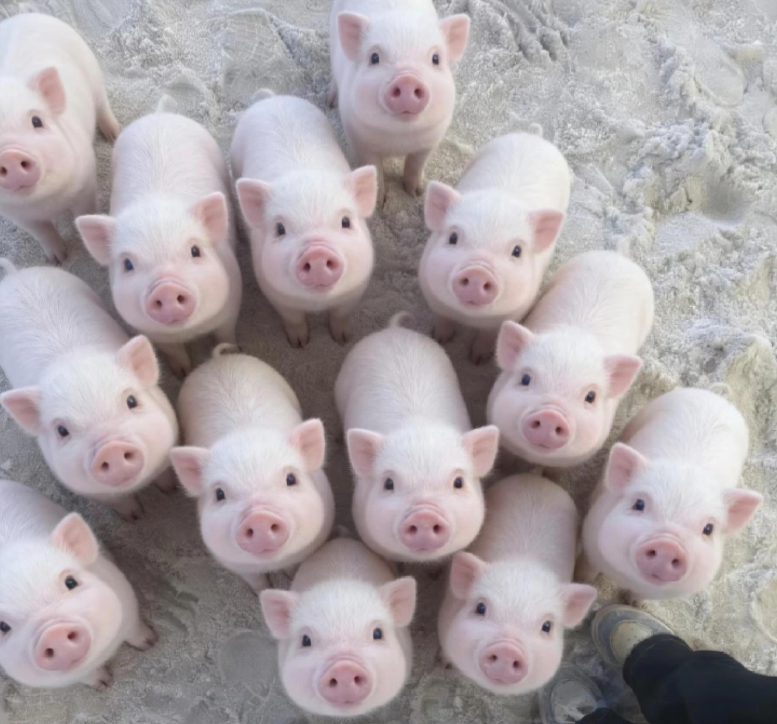 猪妞们的合照，自己来认领 