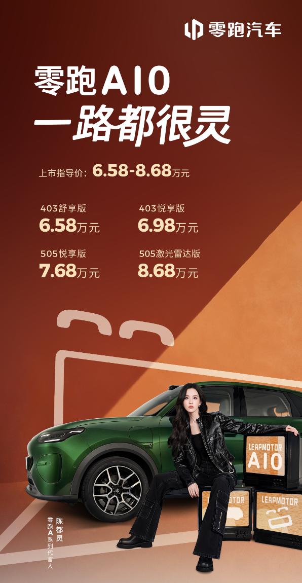 3月26日，零跑A10正式上市，售价6.58万元起。新车凭借越级的智驾与座舱配置