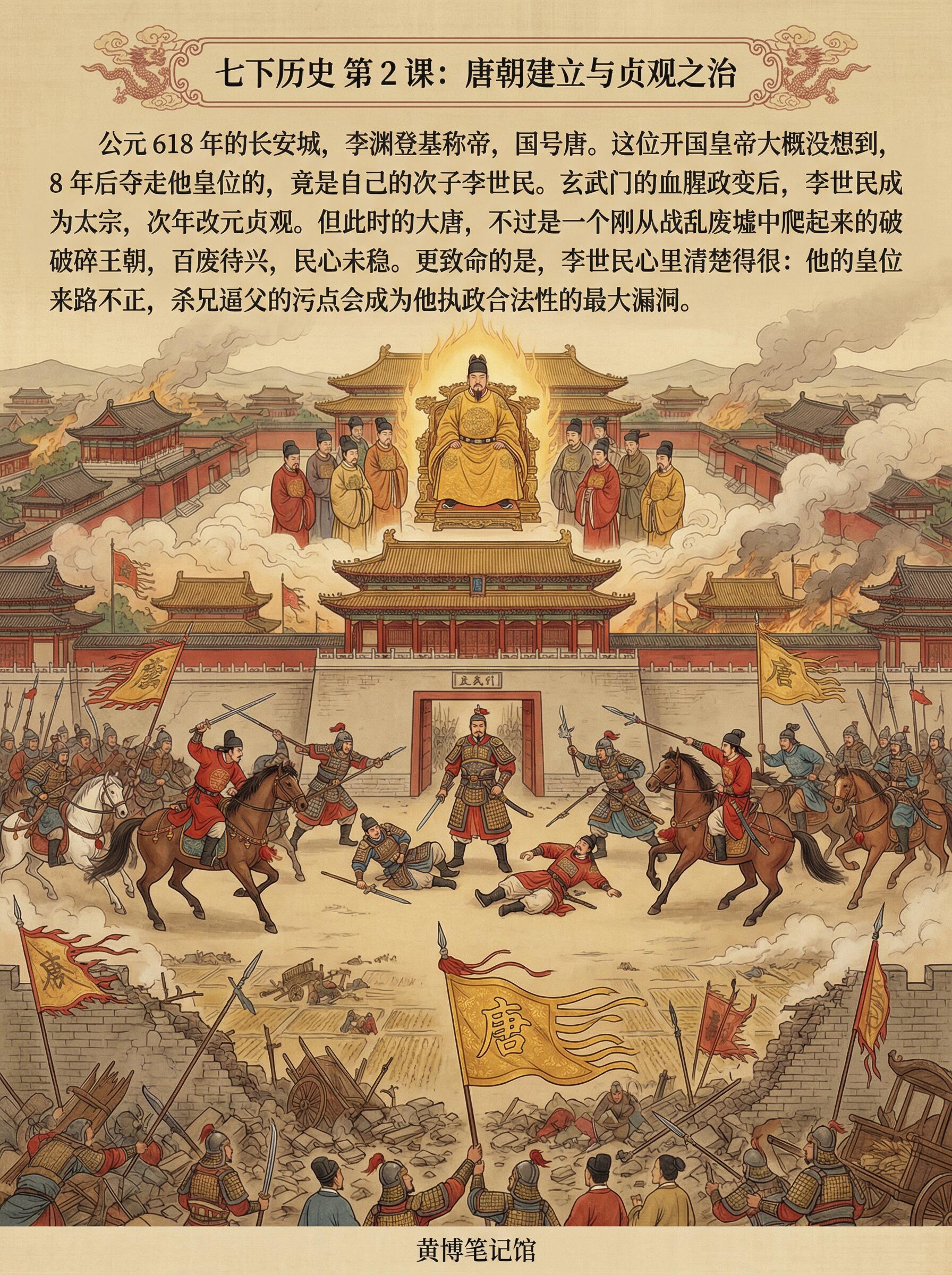 现在的初中历史课本，是怎么说李世民和武则天的。 