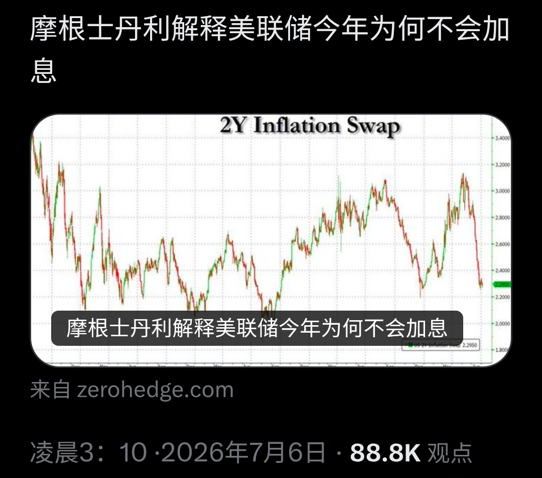 今年有可能不加息也不减息，撑到明年再说。 