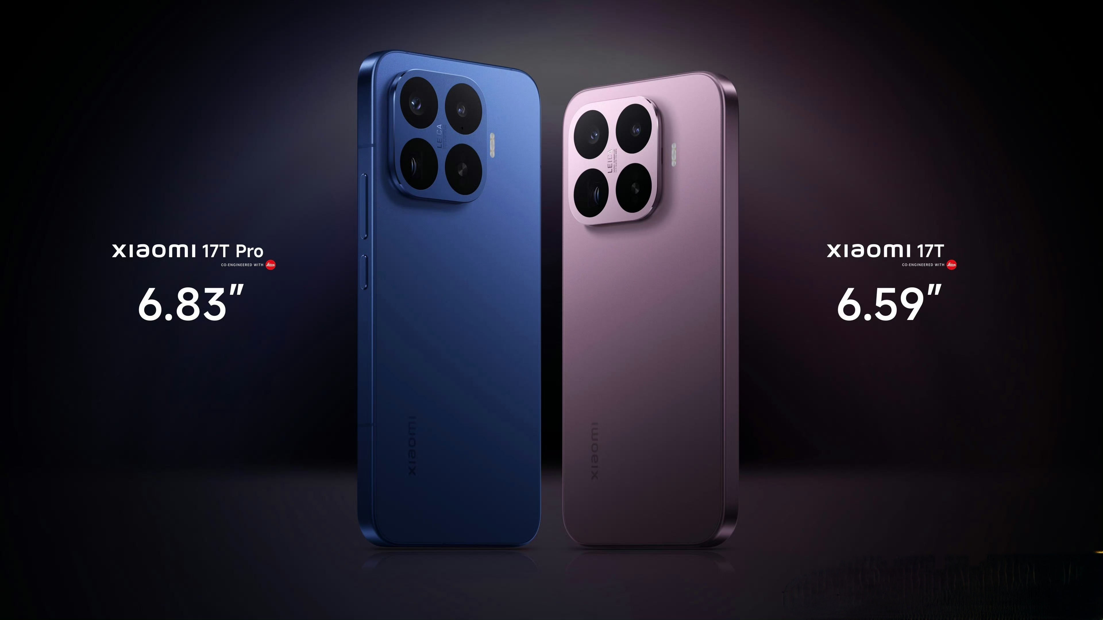 Xiaomi 17T 系列今日在海外市场正式发布：Xiaomi 17T 搭载 6